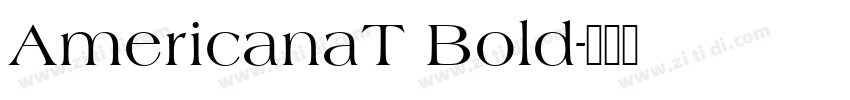 AmericanaT Bold字体转换